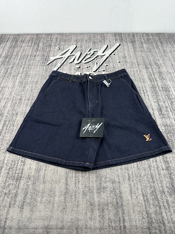 Cotton Twill Tailored Denim Shorts