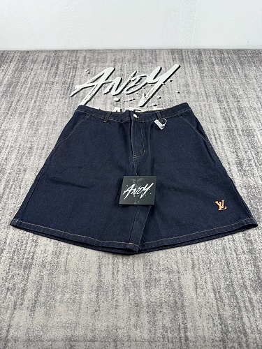 Cotton Twill Tailored Denim Shorts