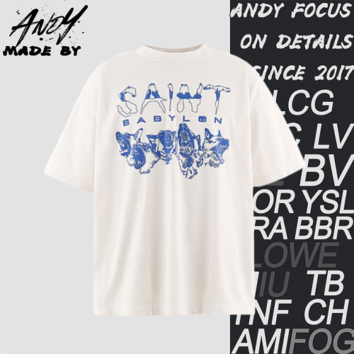 Wolf Print Short-sleeved Shirt