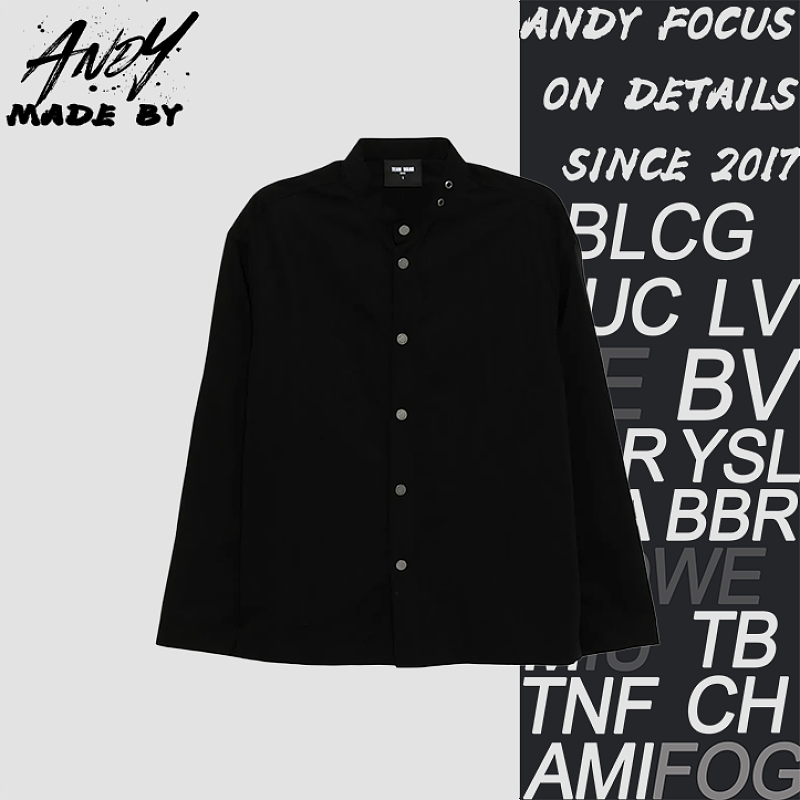 Double-ring Collar Long-sleeve Shirt