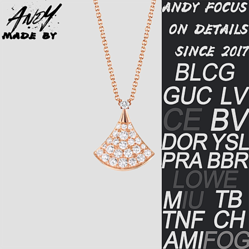 B Small Full Diamond Skirt Necklace Rose Gold At First Glance