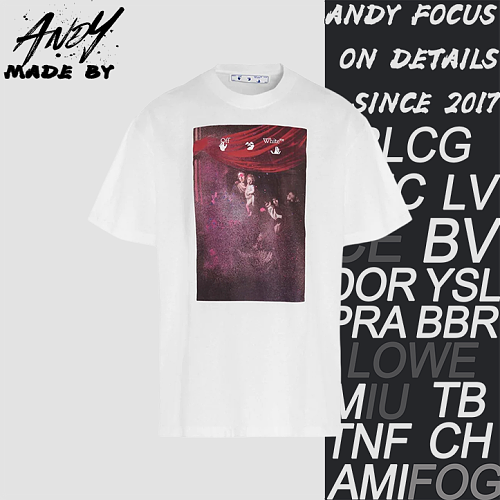 Blurry Oil Painting Arrow Cotton T-Shirt