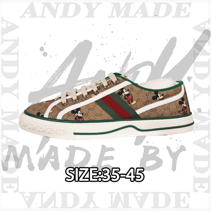 Tennis Print Sneaker Gucci Canvas Shoes Series Full Gif