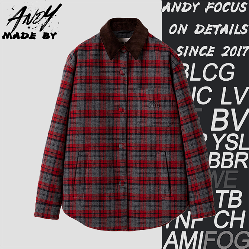 Small Checkered Cotton-padded Jacket