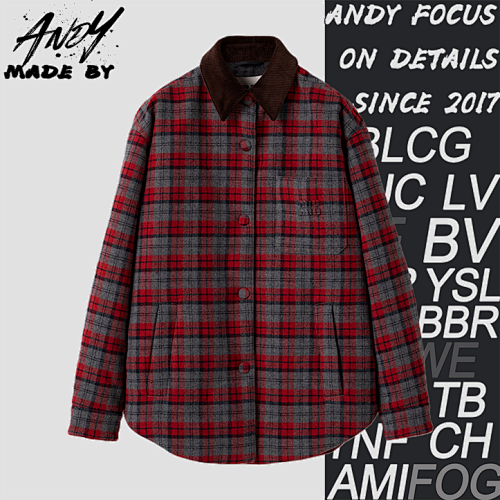 Small Checkered Cotton-padded Jacket