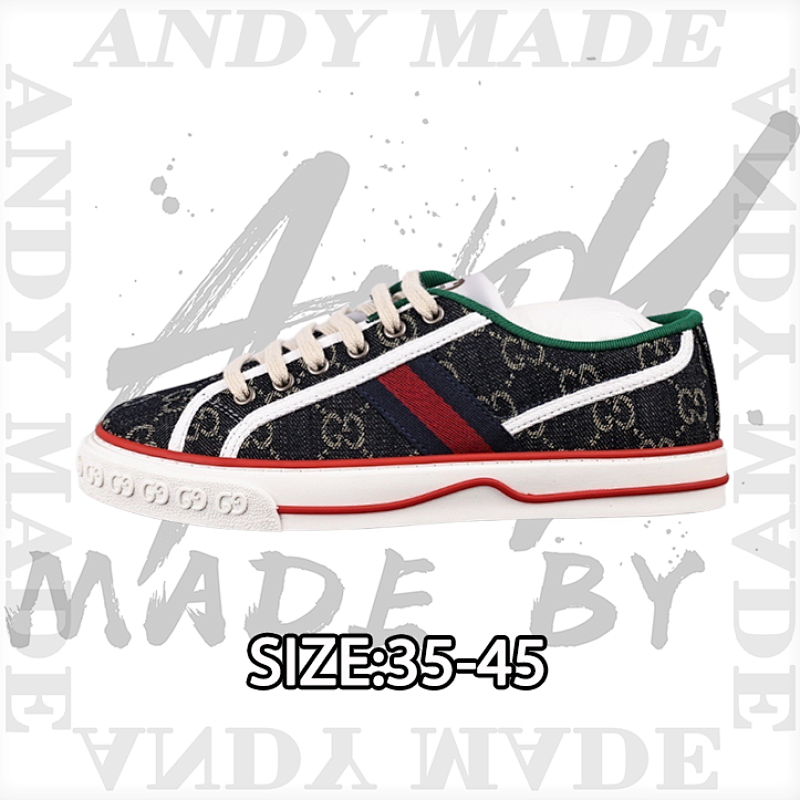 Tennis Print Sneaker Gucci Canvas Shoes Series Full Gif