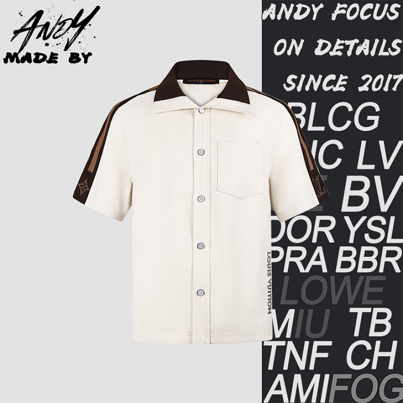 Striped Embroidered Logo Shirt