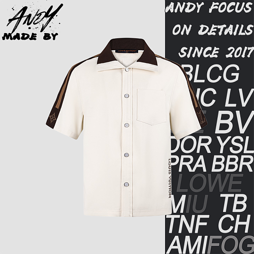 Striped Embroidered Logo Shirt