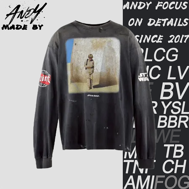 33 270CNYS M Anakin Skywalker Print Long Sleeve