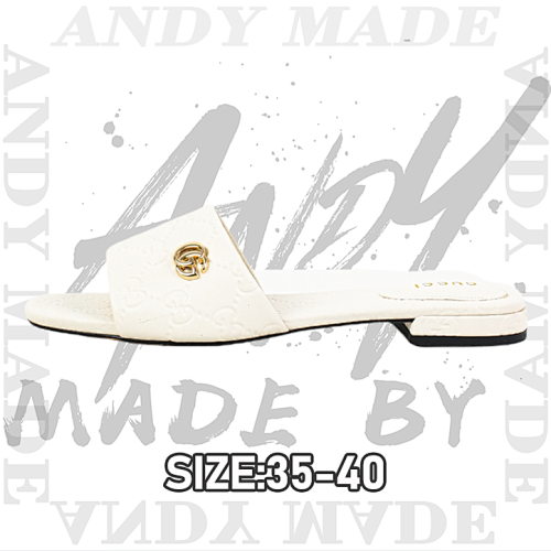 Double G Women's Slippers White