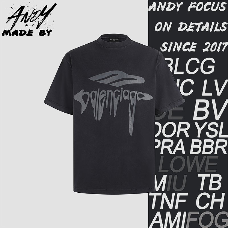 Cotton Pulp Print Short-Sleeve T-Shirt