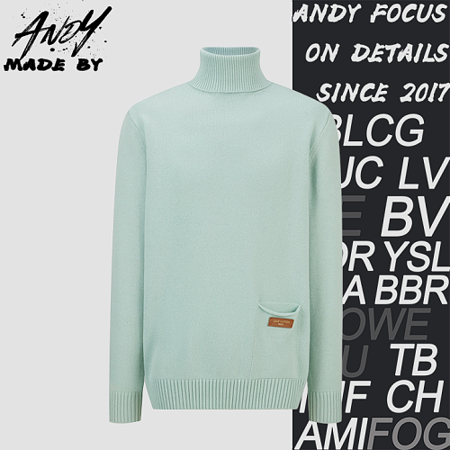 Louis Vuitton Pocket Leather Label Turtleneck Sweater