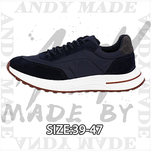 Men's Leather Loafers Blue