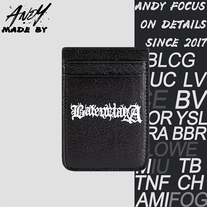 Balenciaga Parisian Lambskin Leather Card Holder