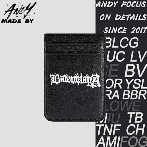 Balenciaga Parisian Lambskin Leather Card Holder