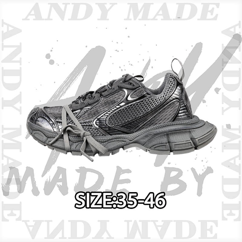 Balenciaga B Alenciaga Distressed Retro Dad Shoes