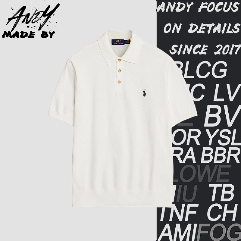 Ruff Plain Polo Shirt Short Sleeve