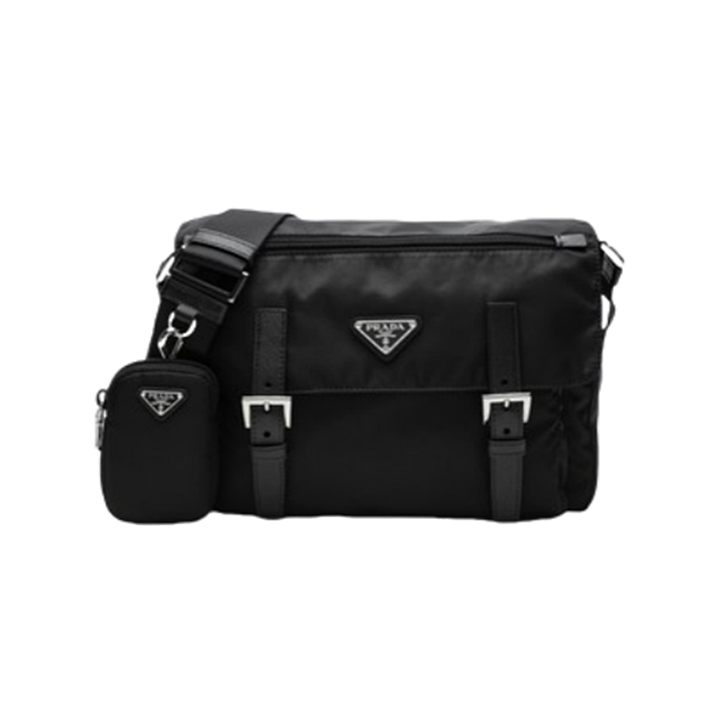 P Rada Triangle Logo Shoulder Bag With Headphones