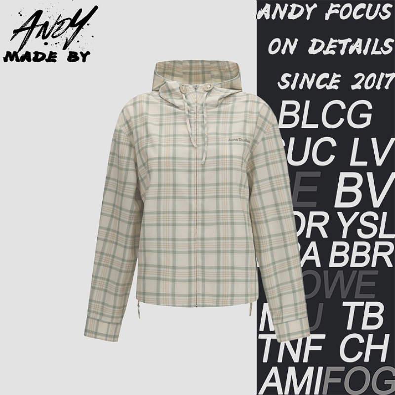 Fine Checkered Hoodie