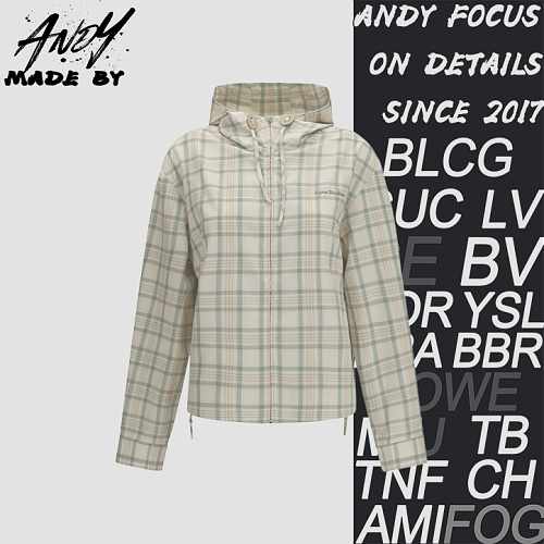 Fine Checkered Hoodie