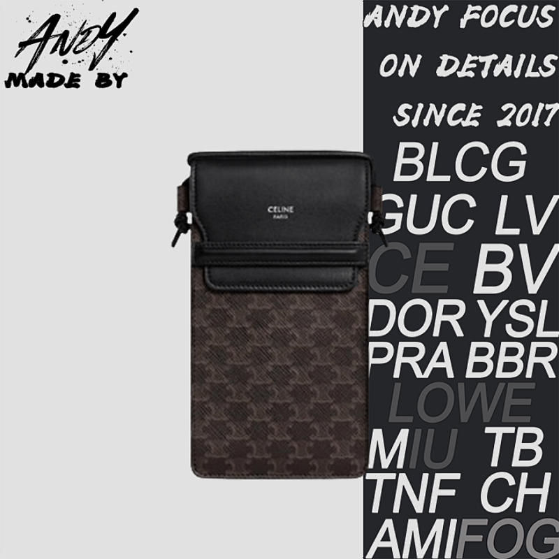 Celine Full-print Monogram Mobile Phone Bag