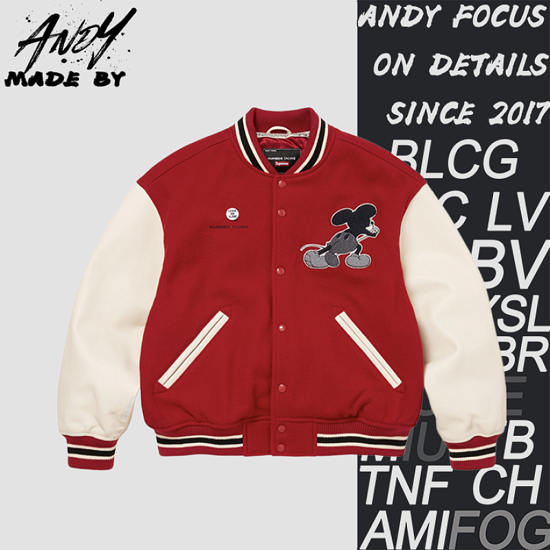 Supreme Mickey Baseball Jacket