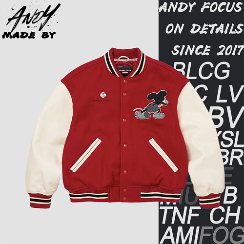 Supreme Mickey Baseball Jacket