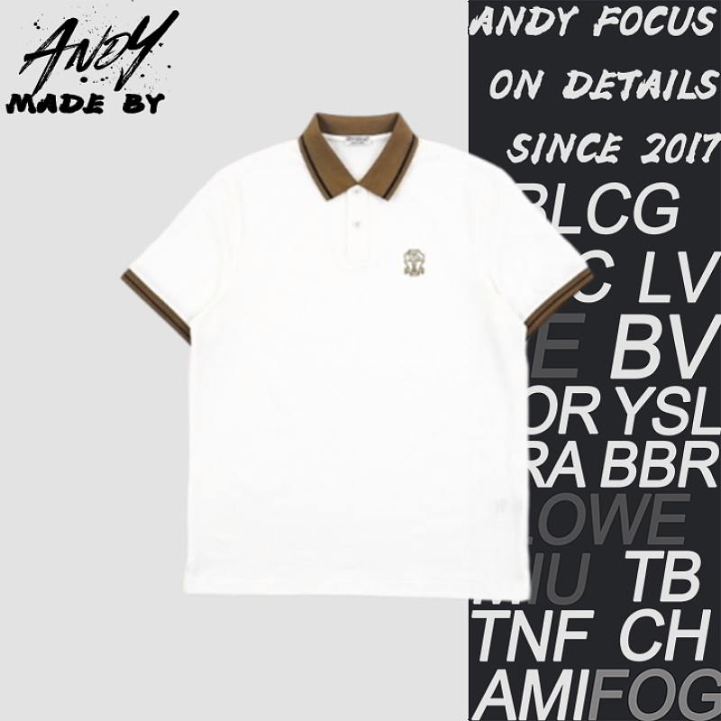 Off-White BC Collar Color Block Polo Shirt