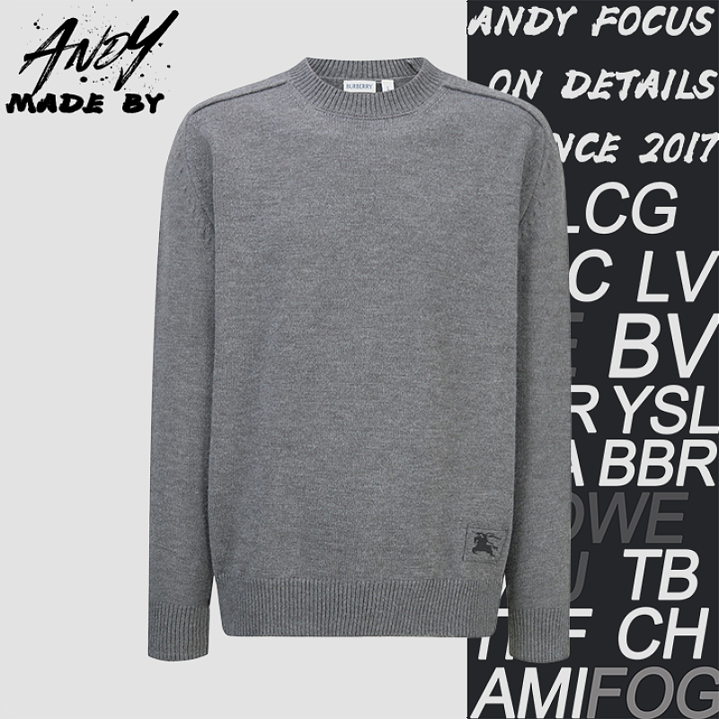 Burberry Equestrian Jacquard Logo Knit Sweater