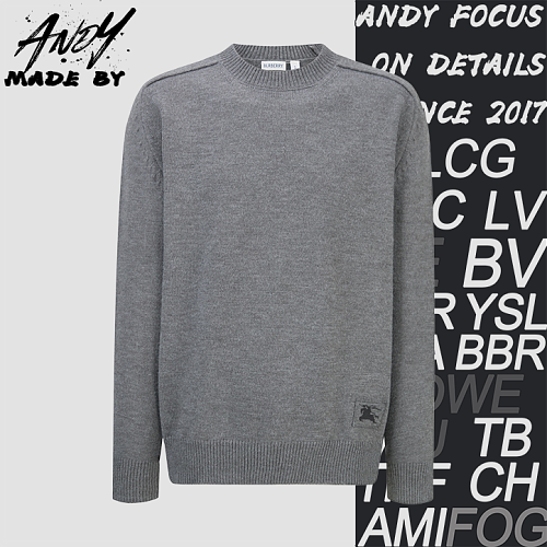 Burberry Equestrian Jacquard Logo Knit Sweater