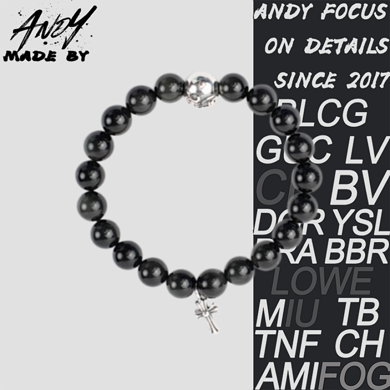 Chrome Hearts C Hearts CH Classic Obsidian Bracelet Selected Ltem ID