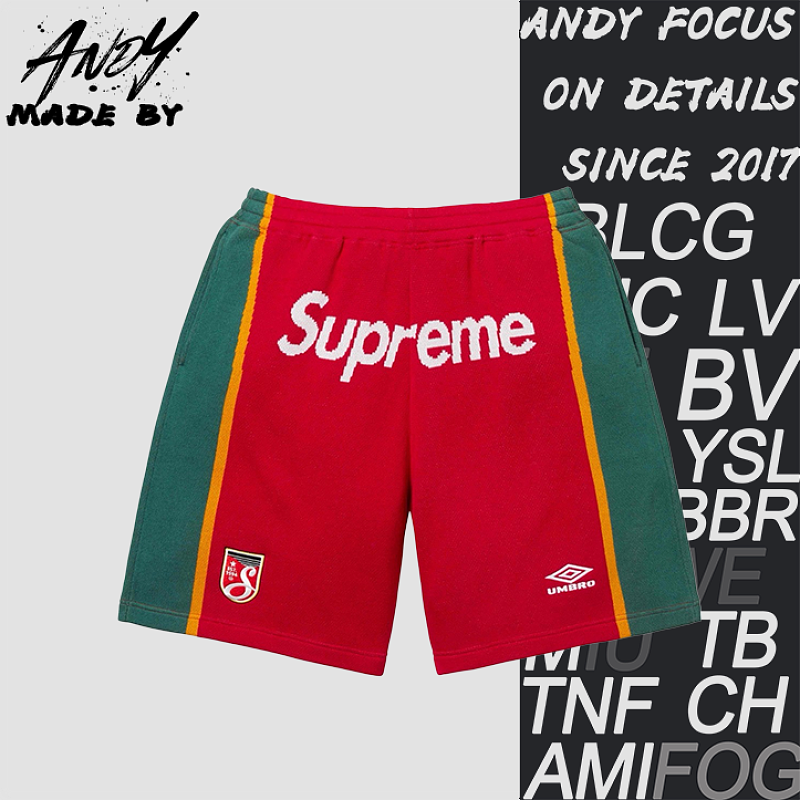 Supreme Patchwork Knit American Football Shorts