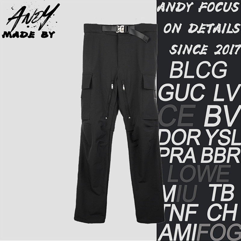 G Ivenchy Waist Buckle Workwear Pants