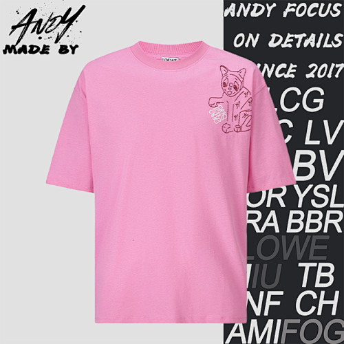 Embroidered Cat Logo Short-Sleeve T-Shirt