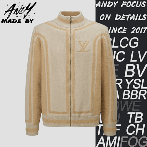Louis Vuitton Cashmere Jacquard Logo Knit Sweater