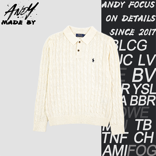 Twist Pattern Polo Long Sleeve