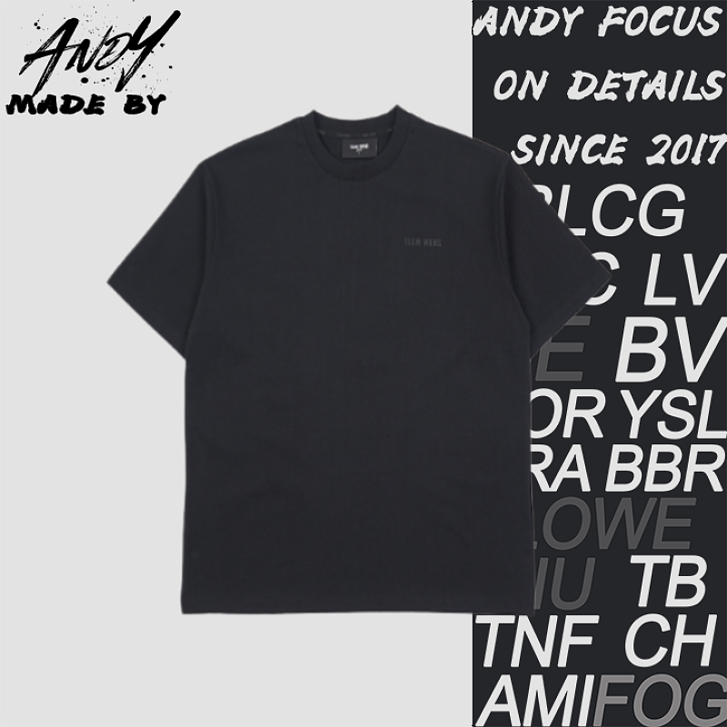 TW 24ss First Generation Black Letter Print Short-Sleeve T-Shirt