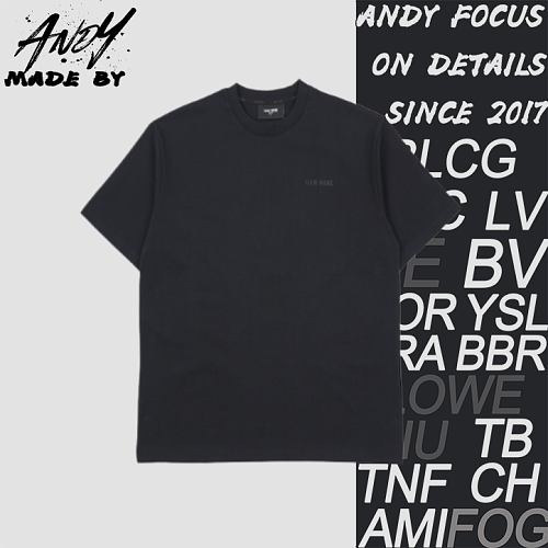 TW 24ss First Generation Black Letter Print Short-Sleeve T-Shirt