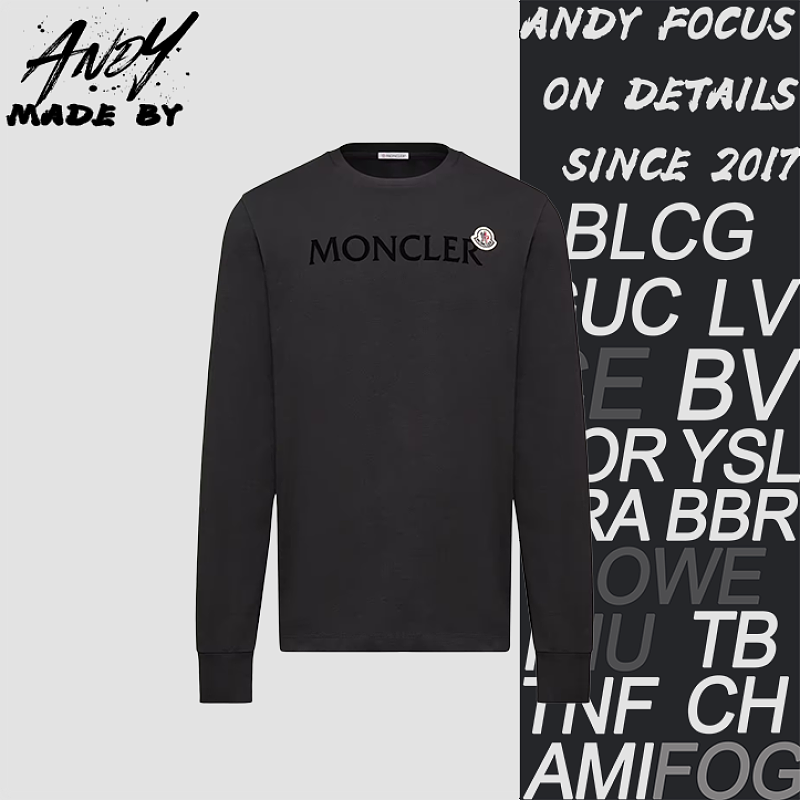 Black Letter Small Logo Long-sleeve
