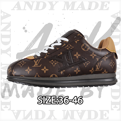 Louis Vuitton Collaboration Low-top Round-toe Lace-up
