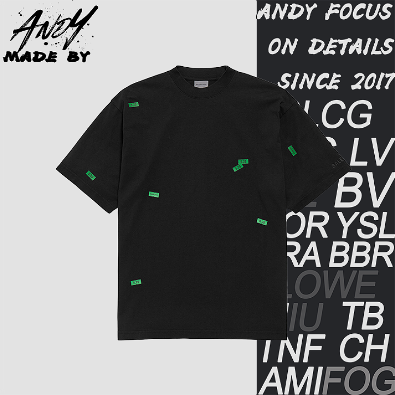 Label Sticker Print T-Shirt