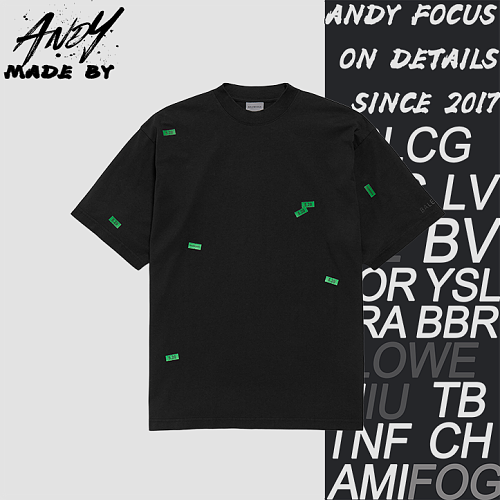 Label Sticker Print T-Shirt