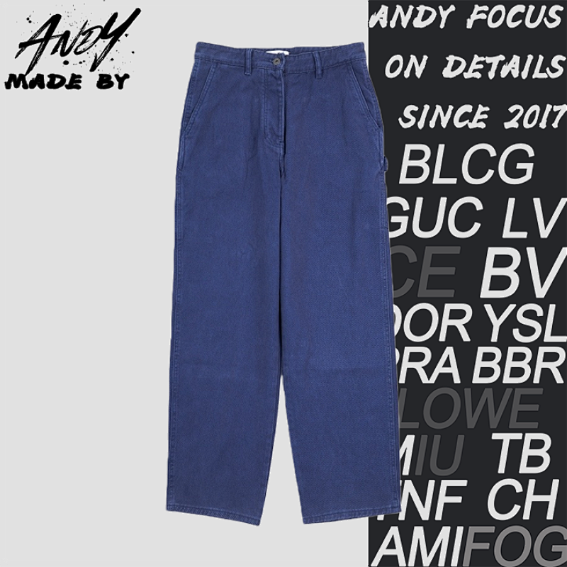 Blue Washed Cargo Pants