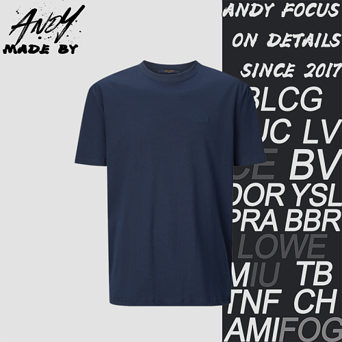 Louis Vuitton Classic Small Logo Embroidered Short-sleeved Shirt