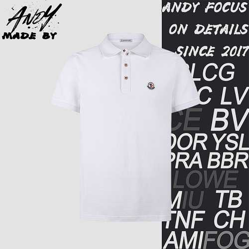 Moncler Cotton Short-Sleeve Polo Shirt With Patch Detail