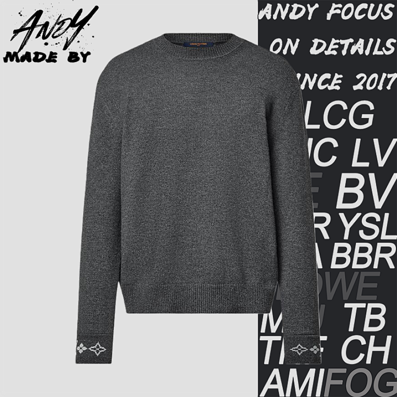 Louis Vuitton Jacquard Cashmere Sweater With Cuffs