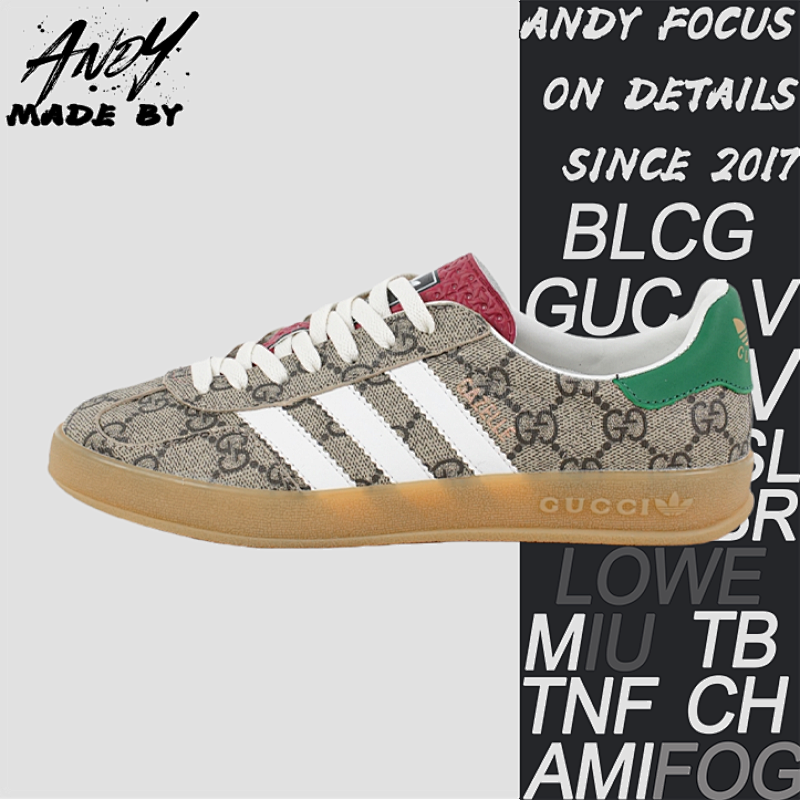 Gucci G Ucci X Adidas Color Blocked Training Series Board Shoes