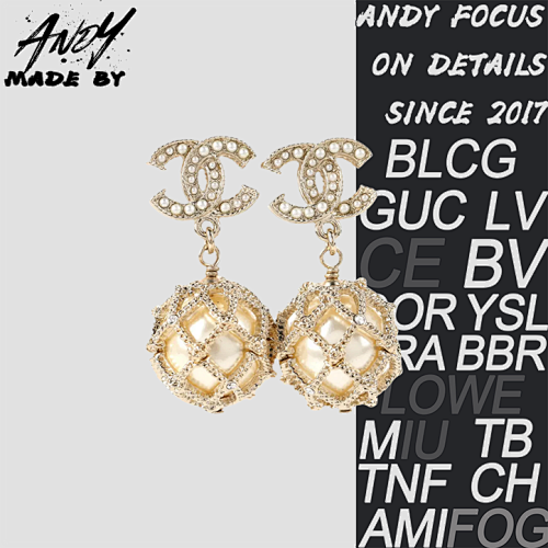 Woven Mesh Pearl Earrings