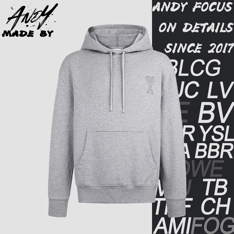 Cotton Hooded Sweatshirt With Heart Embroidered Logo