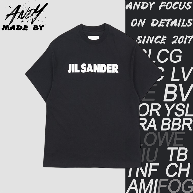 Jil Large Letter Heat Transfer Short-sleeved Shirt